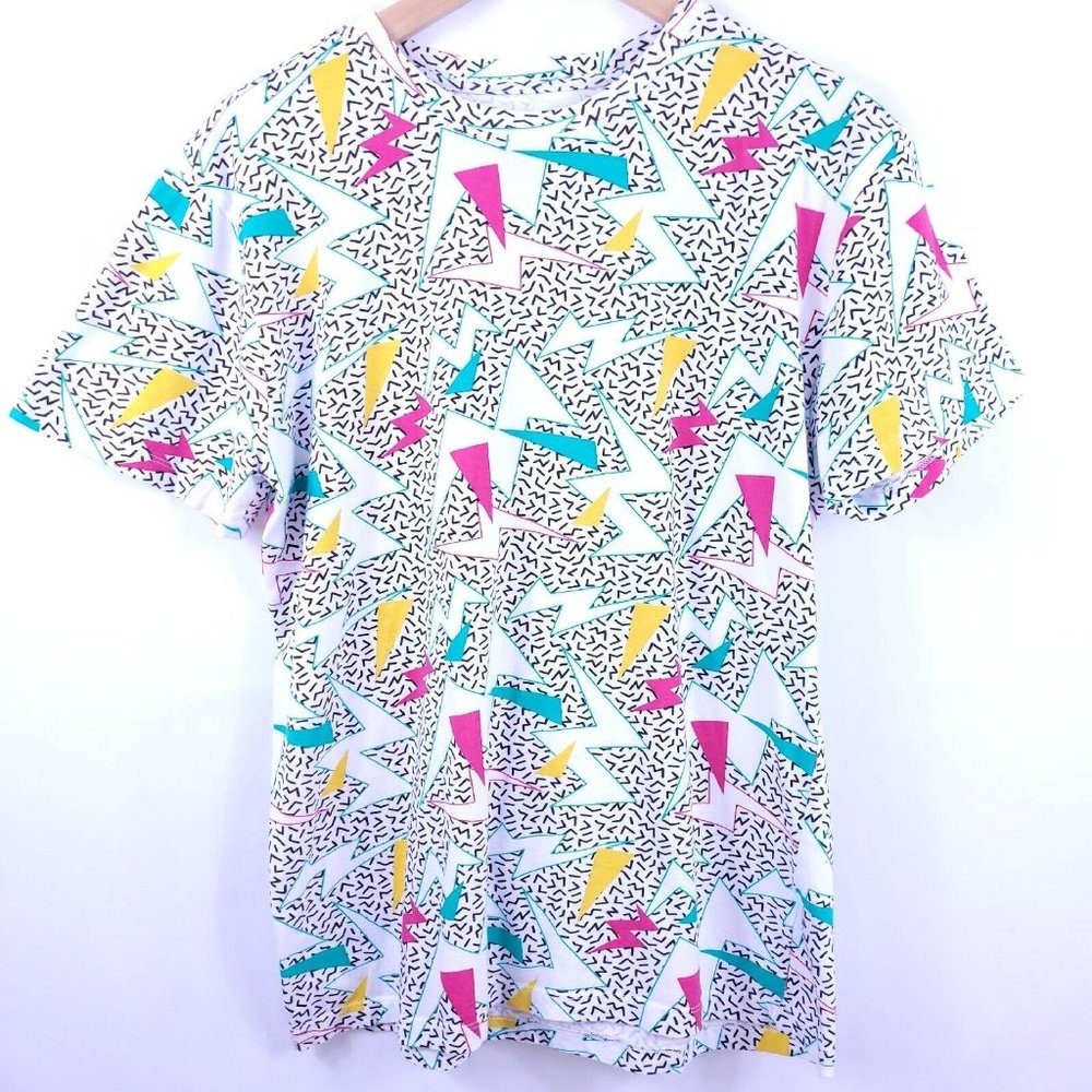 Blind Rooster Retro 80's/90's Print Men's Short Sleeve T-Shirt Size Medium